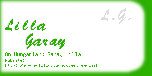 lilla garay business card